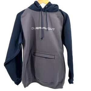 Vintage Y2K Quiet Flight Navy Dark Gray Surfboards Graphic Hoodie